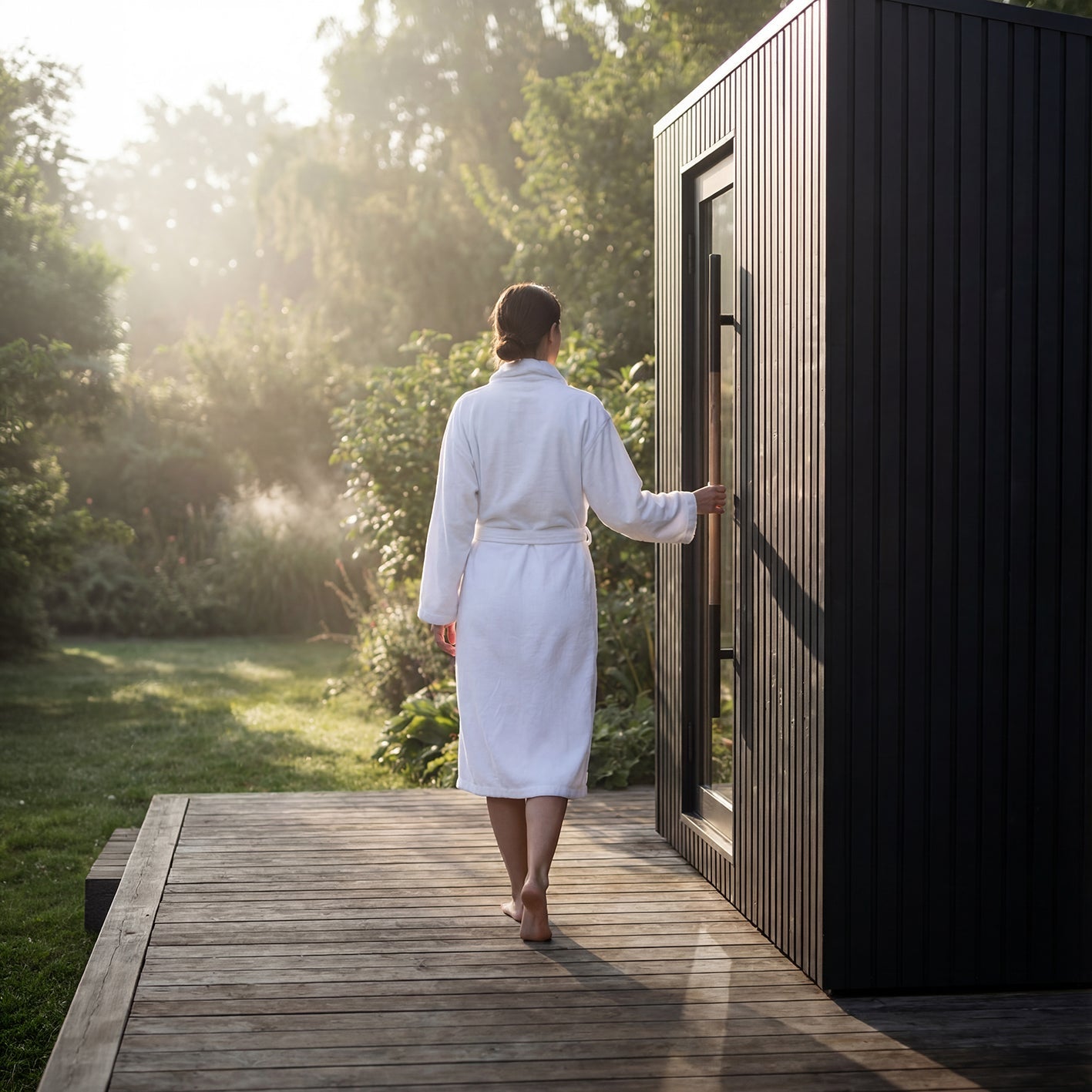 Sauna cold plunge complete bundle outdoor wellness ritual