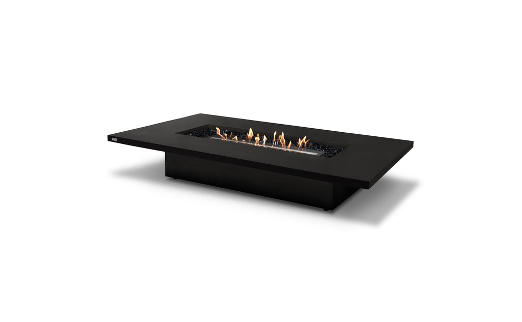 EcoSmart Fire Daiquiri 70L fire table — Graphite finish, black background