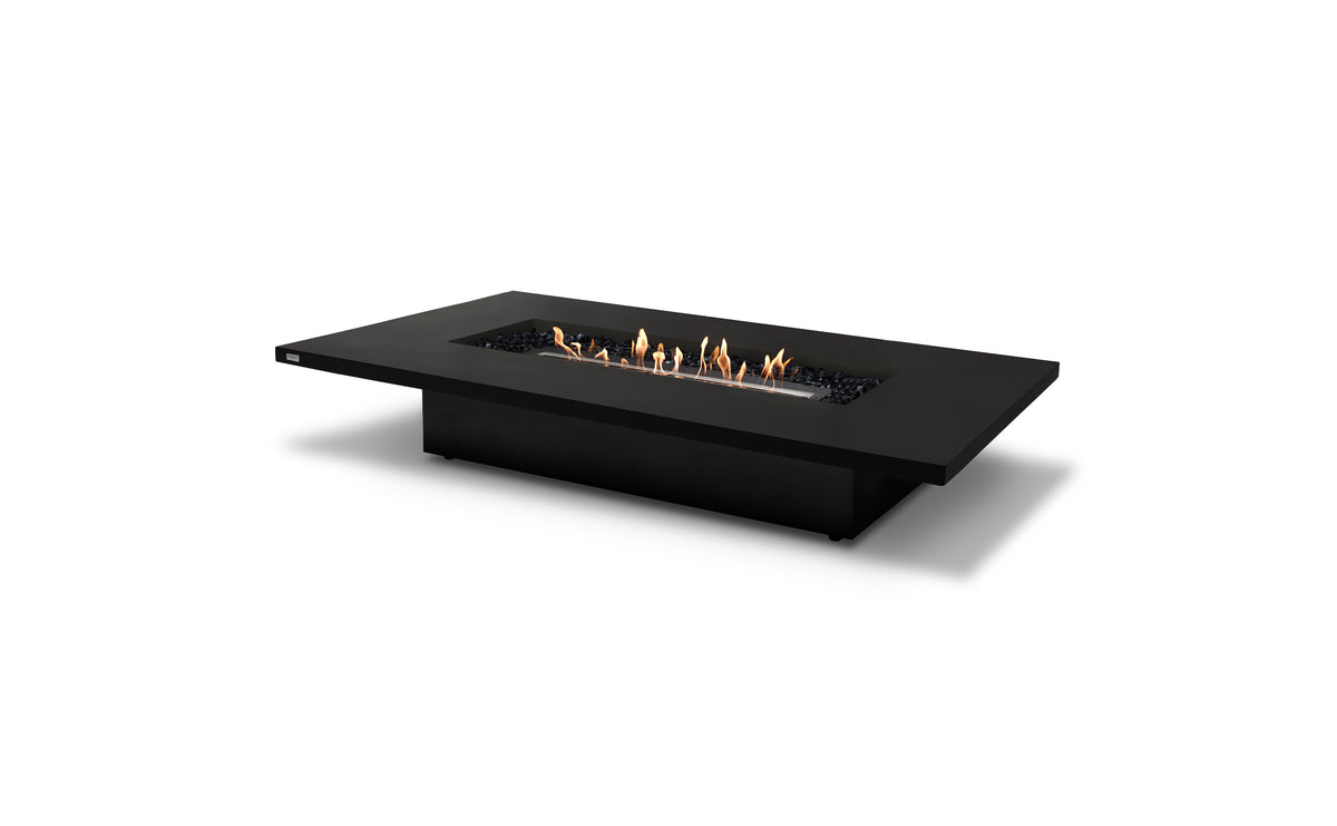 EcoSmart Fire Daiquiri 70L fire table — Graphite finish, black background