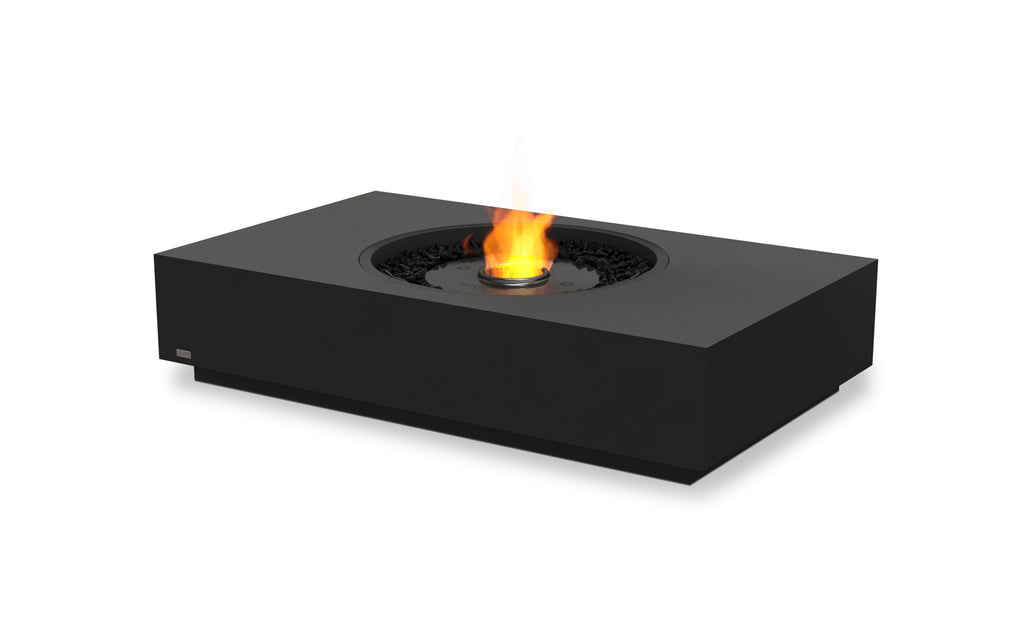 EcoSmart Fire Martini 50 fire table — Graphite finish, black background