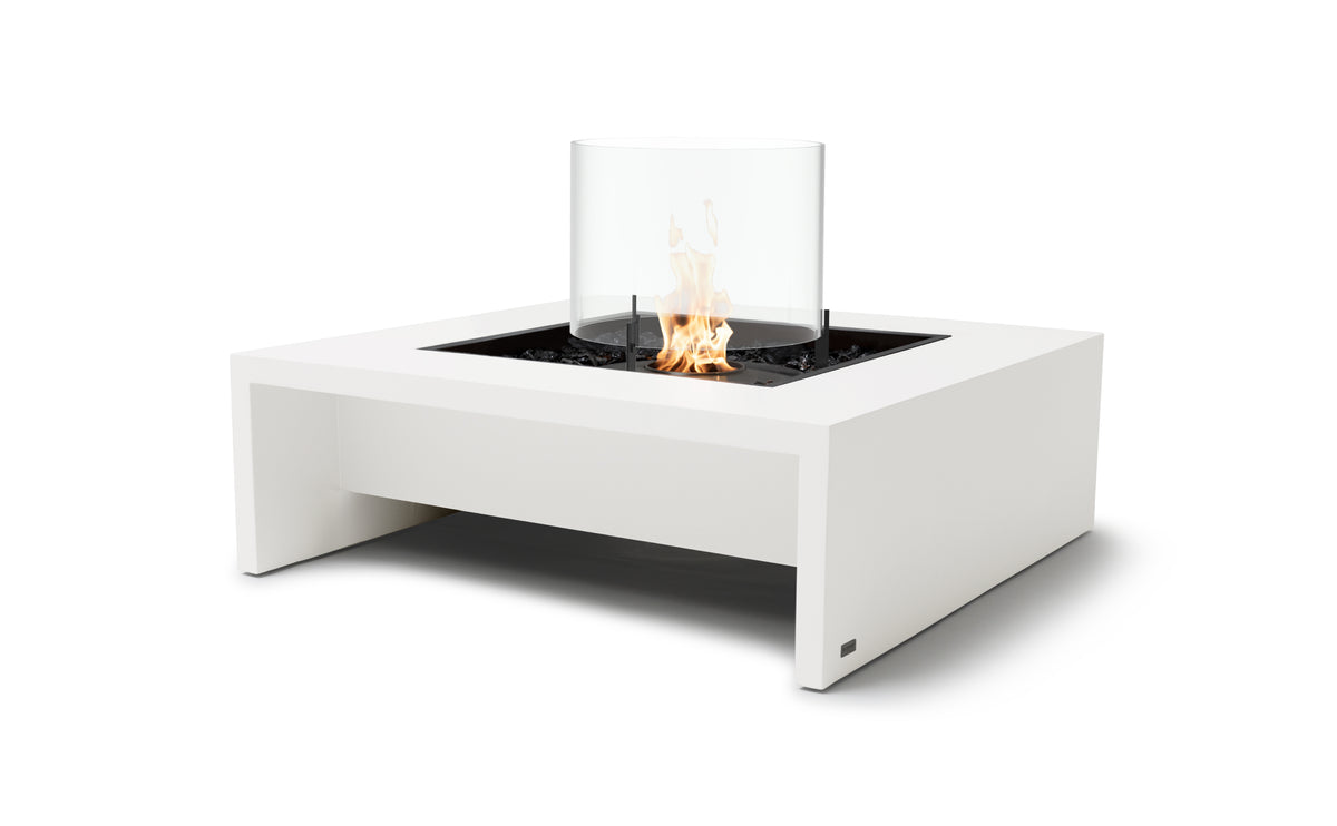 EcoSmart Fire Mojito 40 fire table bone ethanol black burner glass windscreen