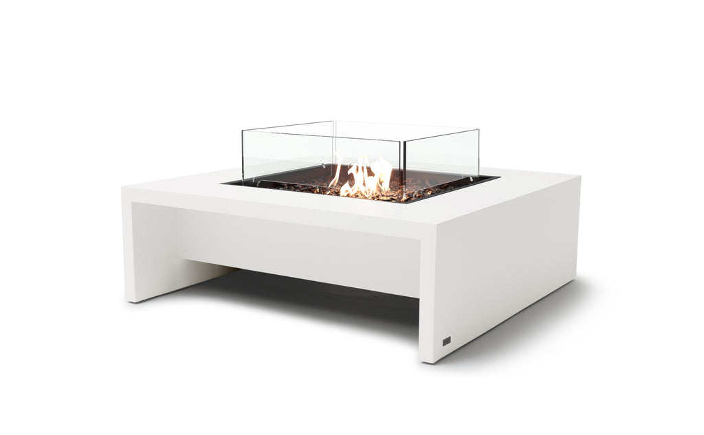 EcoSmart Fire Mojito 40 fire table bone gas glass windscreen
