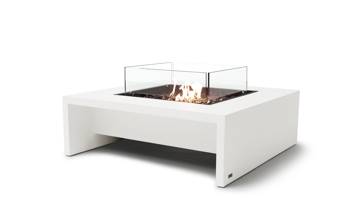 EcoSmart Fire Mojito 40 fire table bone gas glass windscreen