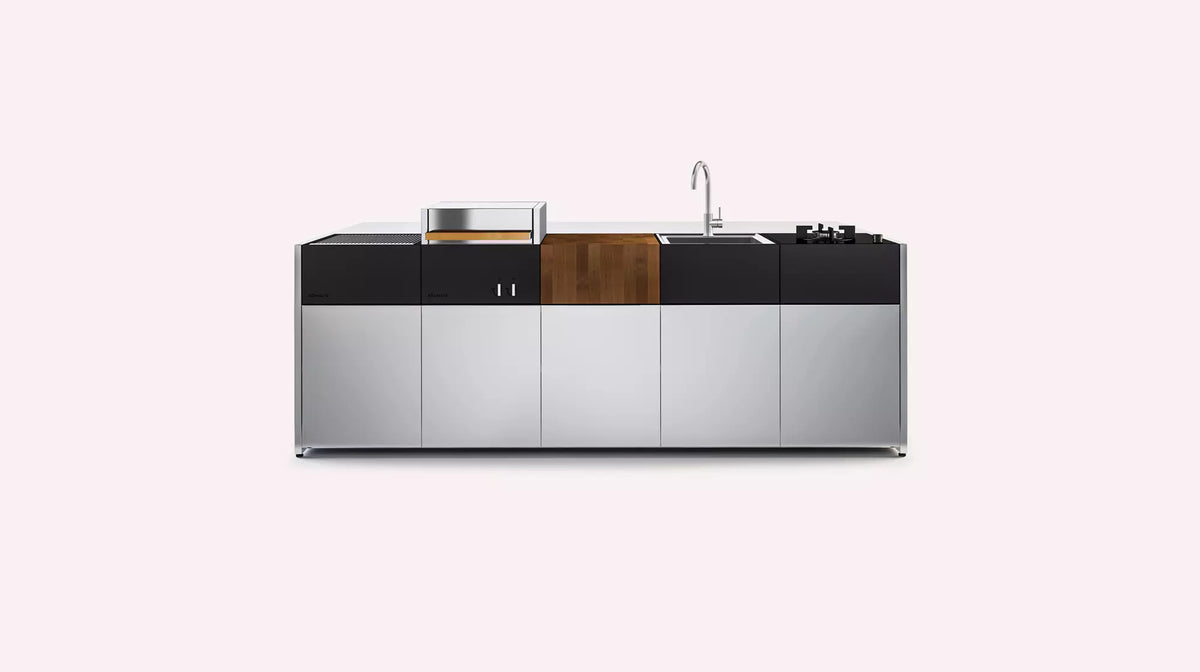 Röshults Kitchen Island 5M Bar — Stainless Steel