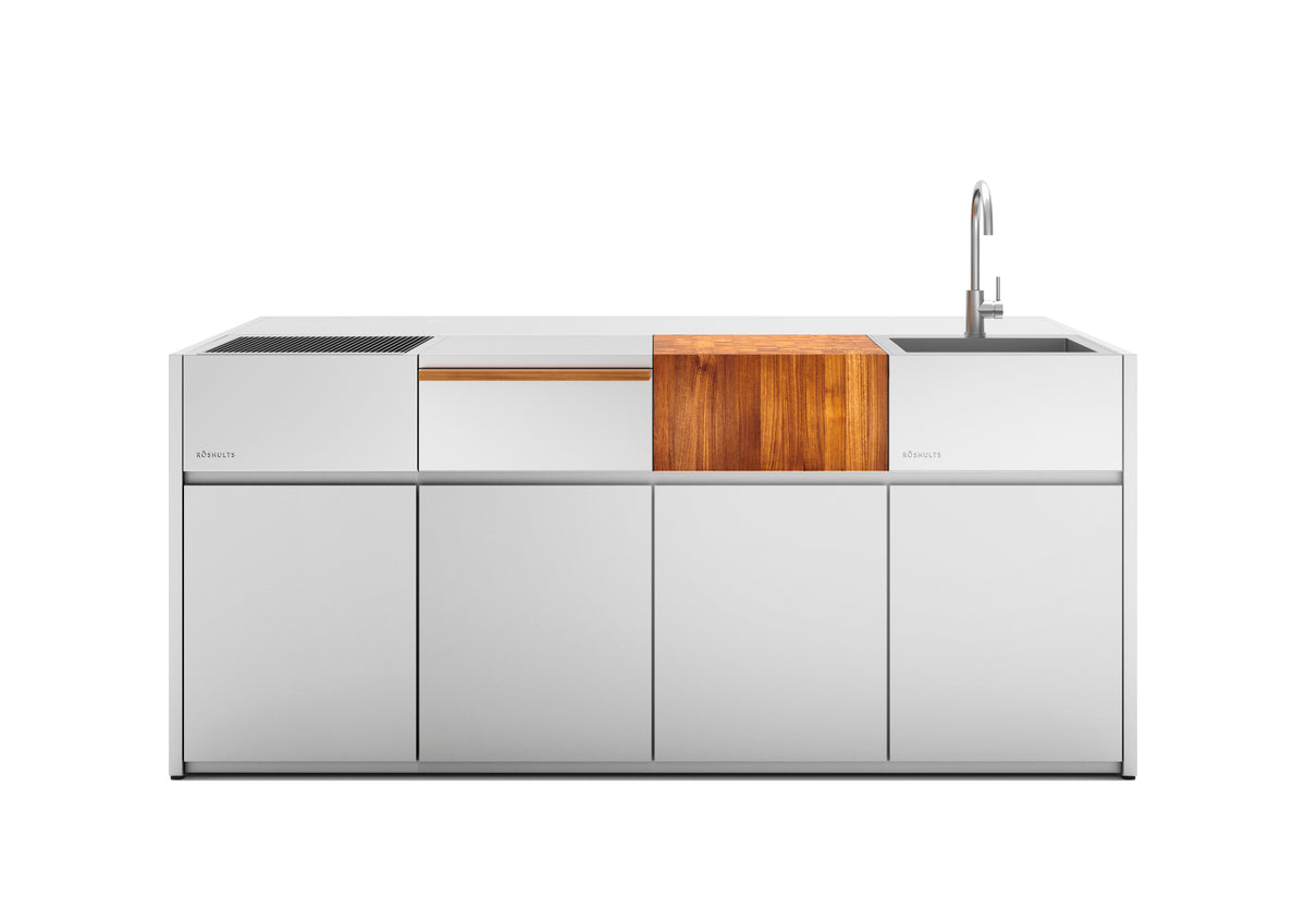 Röshults Kitchen Island 5M Bar — Stainless Steel