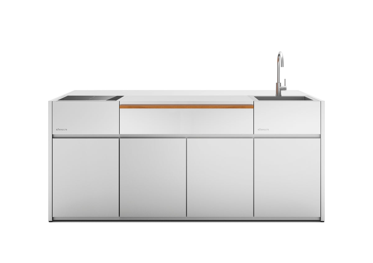 Röshults Kitchen Island 4M Wall — Anthracite