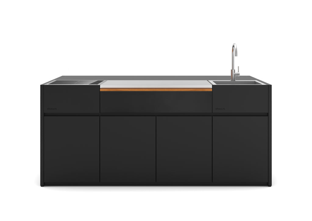 Röshults Kitchen Island 4M Wall — Anthracite