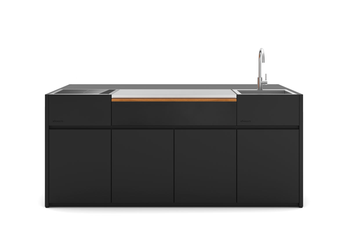 Röshults Kitchen Island 4M Wall — Anthracite