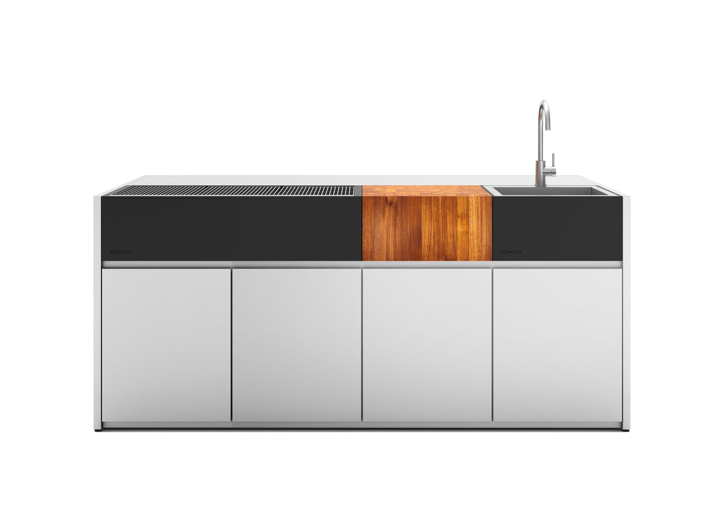 Röshults Kitchen Island 5M Bar — Stainless Steel