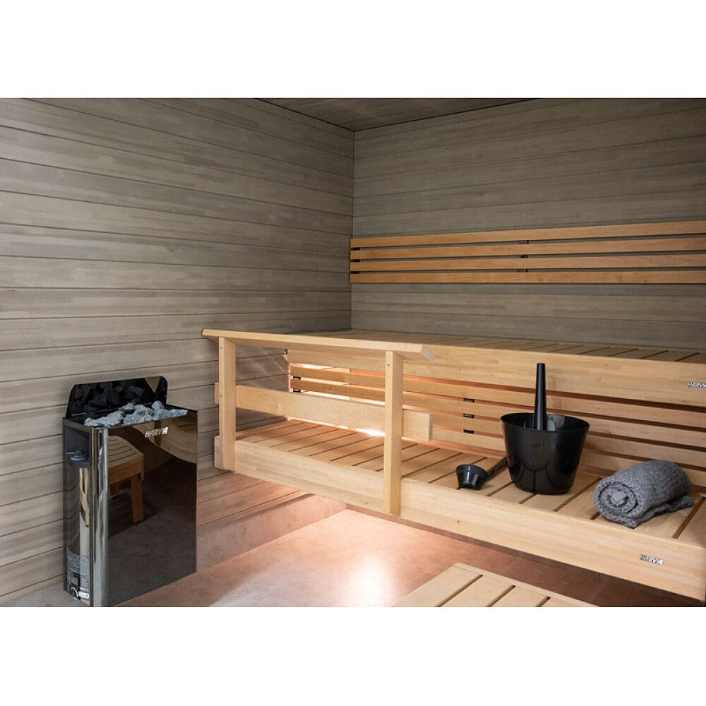 Harvia The Wall electric sauna heater, wall-mounted, alternate view