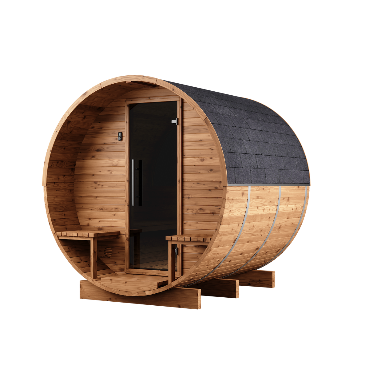 Auroom Luma Comfy 225, Natural Wood, right exterior