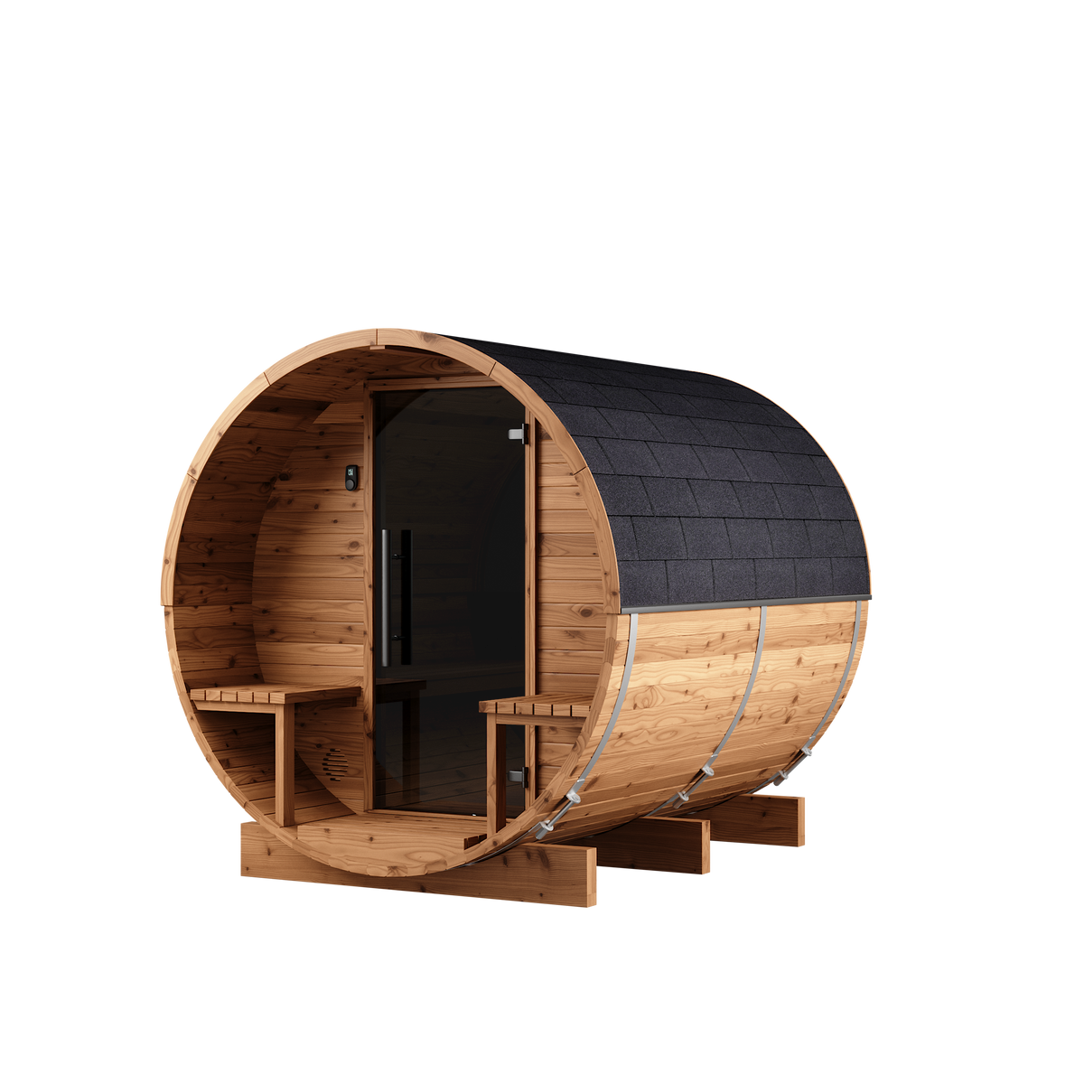 Auroom Luma Cosy 225, Natural Wood, right exterior