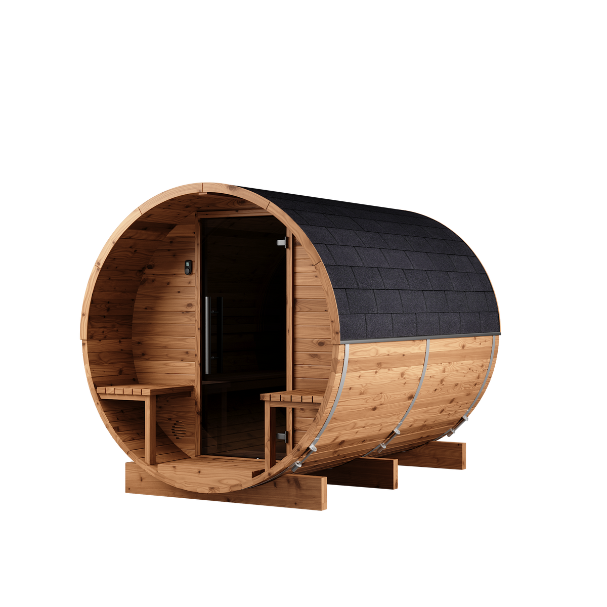 Auroom Luma Cosy 260, Natural Wood, right exterior