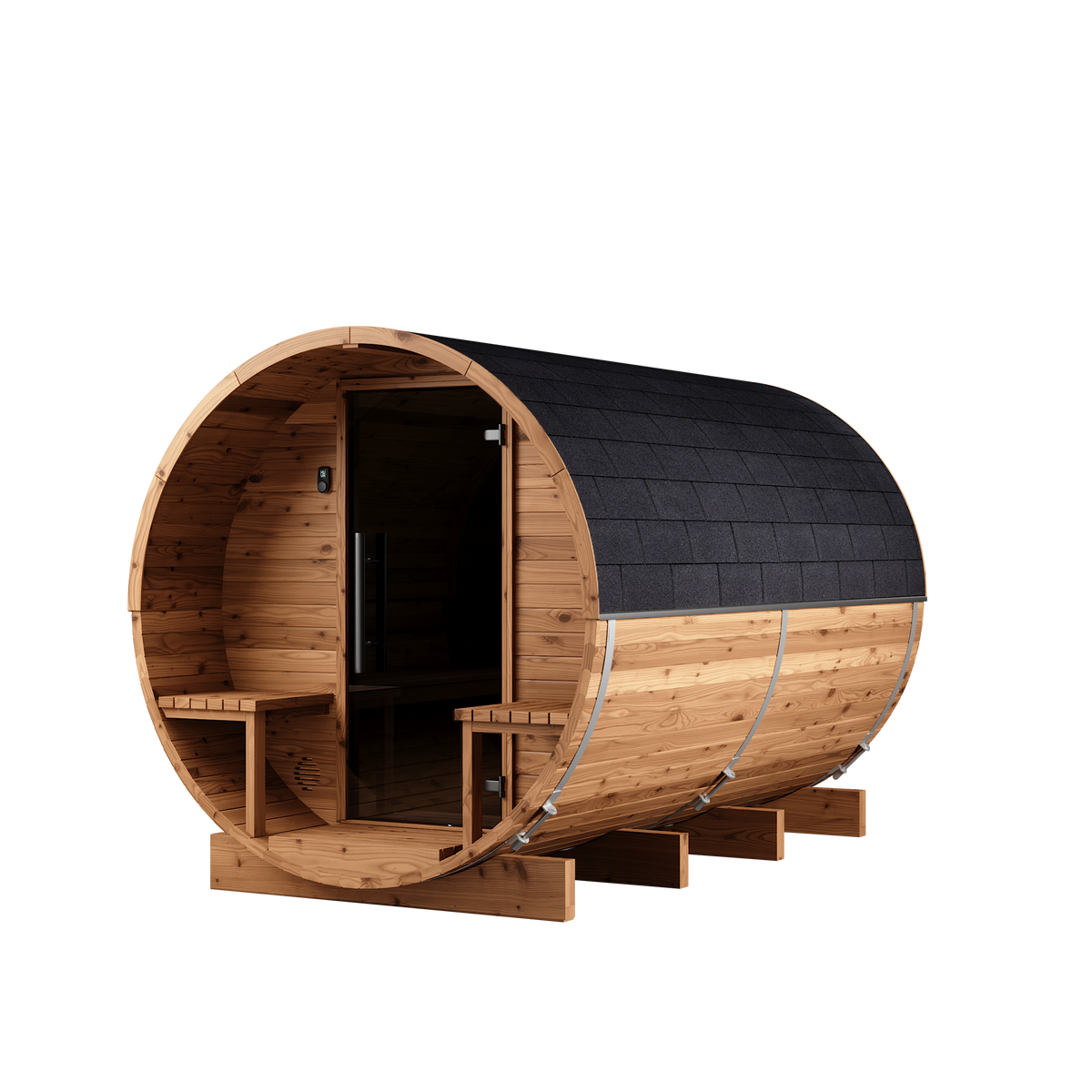 Auroom Luma Cosy 300, Natural Wood, right exterior