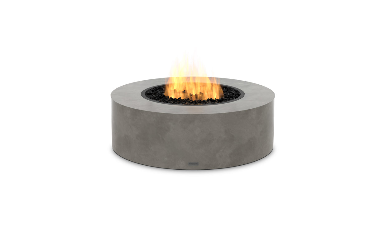 EcoSmart Fire Ark 40 fire table natural finish 45-degree angle outdoor