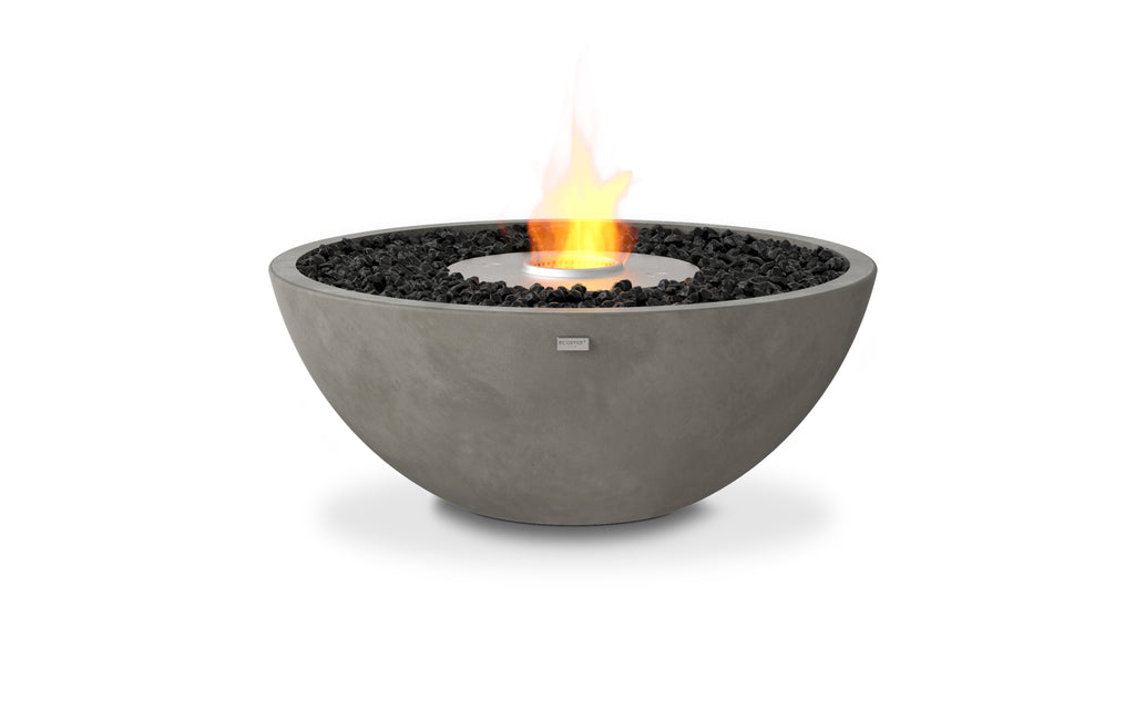 EcoSmart Fire Mix 850 fire pit bowl natural front view