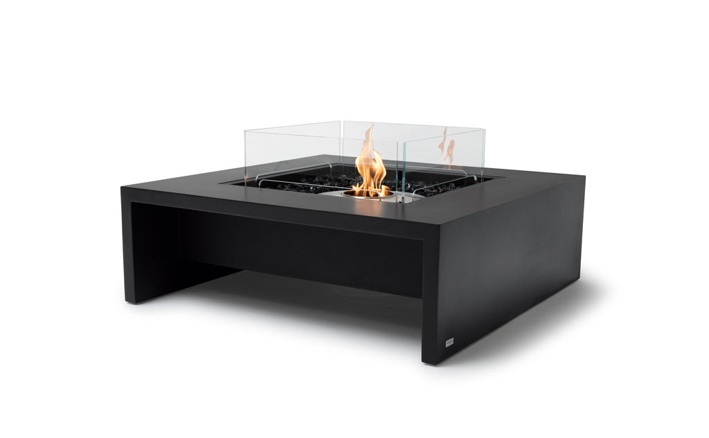 EcoSmart Fire Mojito 40 fire table graphite 45-degree angle outdoor