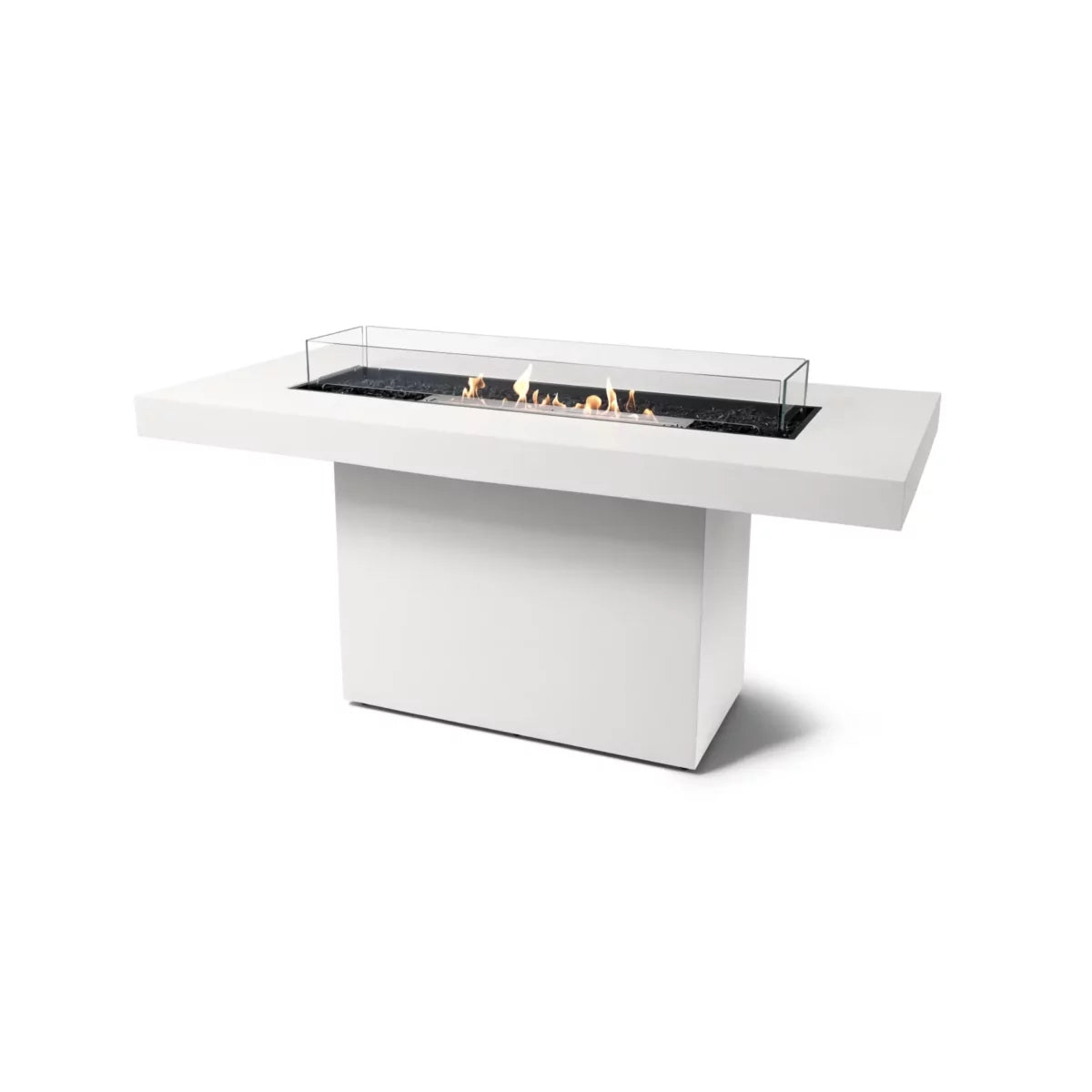 EcoSmart Fire Gin 90 Bar fire table bone ethanol stainless steel glass outdoor
