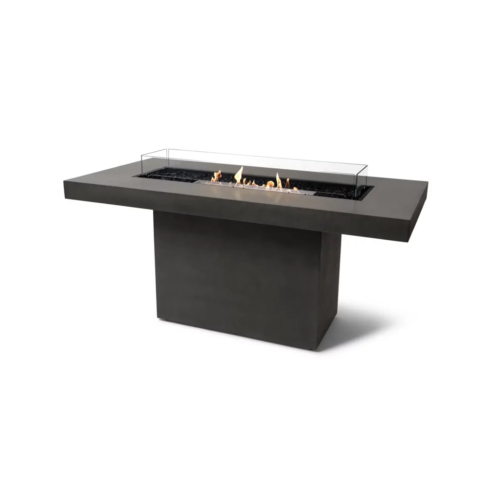 EcoSmart Fire Gin 90 Bar fire table natural ethanol stainless steel glass outdoor