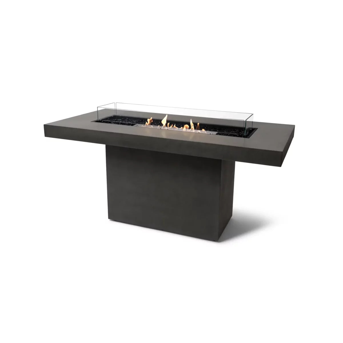 EcoSmart Fire Gin 90 Bar fire table natural ethanol stainless steel glass outdoor
