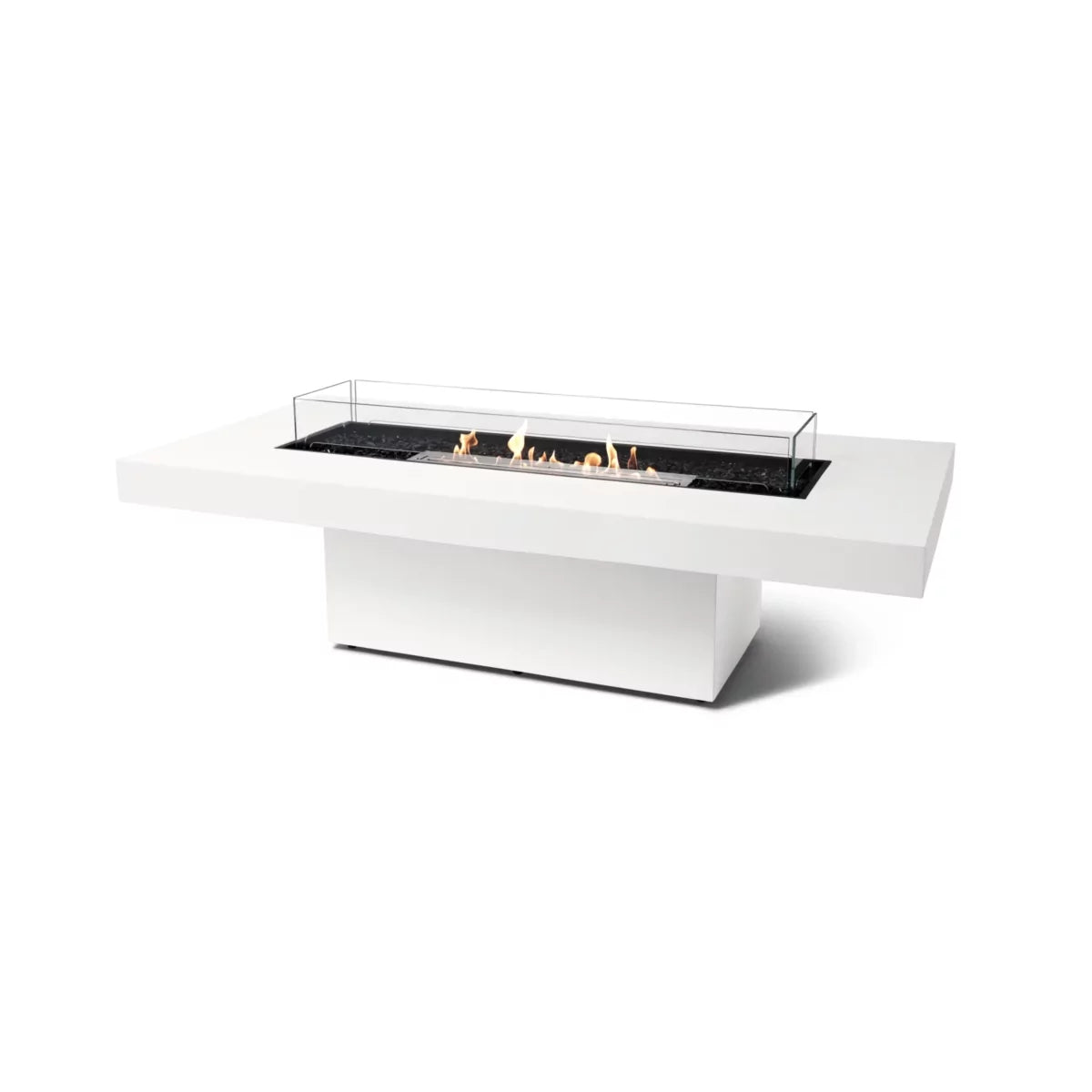 EcoSmart Fire Gin 90 Chat fire table bone ethanol stainless steel glass outdoor