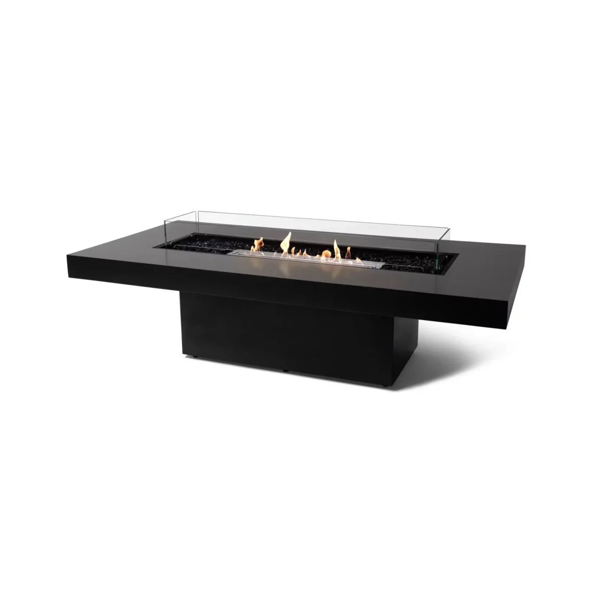 EcoSmart Fire Gin 90 Chat fire table graphite ethanol stainless steel glass outdoor