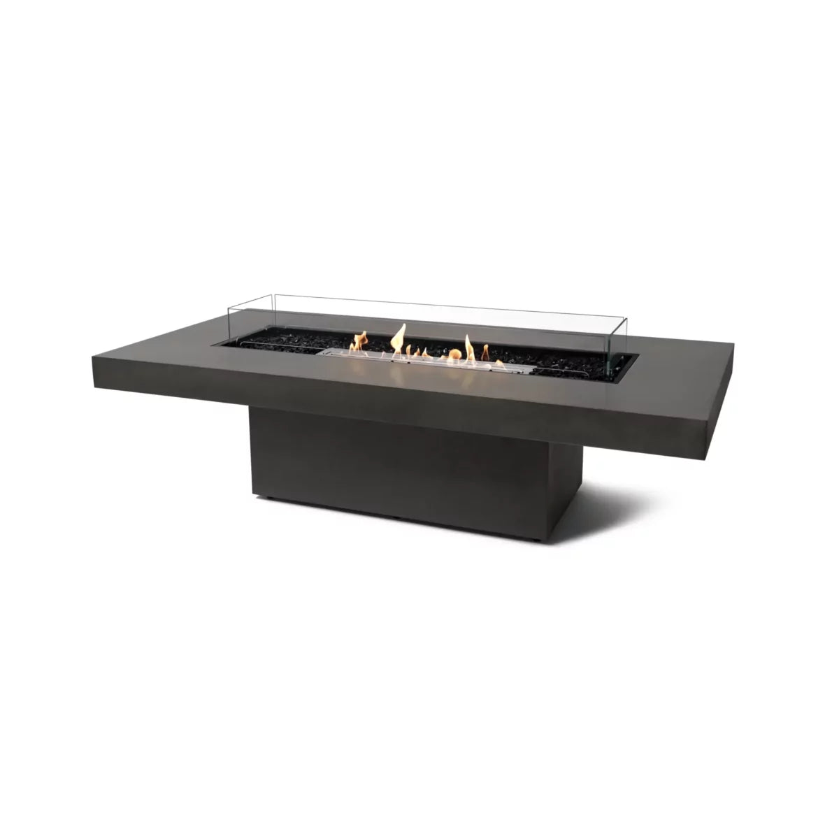 EcoSmart Fire Gin 90 Chat fire table natural ethanol stainless steel glass outdoor