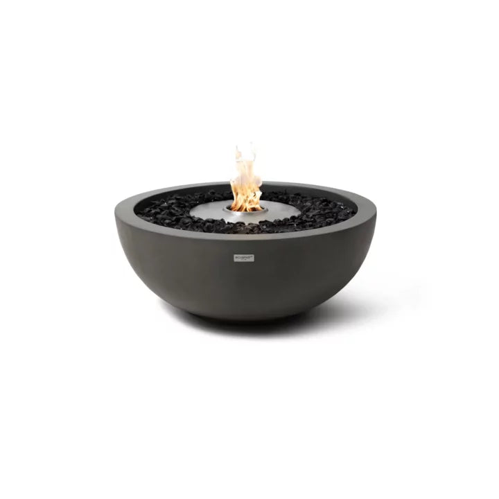 EcoSmart Fire Mix 600 natural Fluid Concrete circular fire pit bowl studio