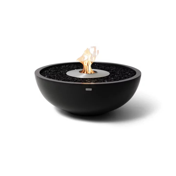 EcoSmart Fire Mix 850 graphite Fluid Concrete large circular fire pit bowl studio
