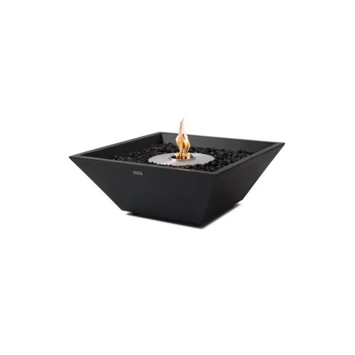 EcoSmart Fire Nova 600 graphite Fluid Concrete square fire pit bowl studio