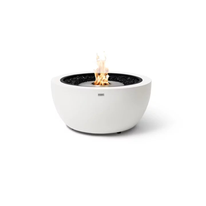 EcoSmart Fire Pod 30 bone Fluid Concrete fire pit bowl studio shot