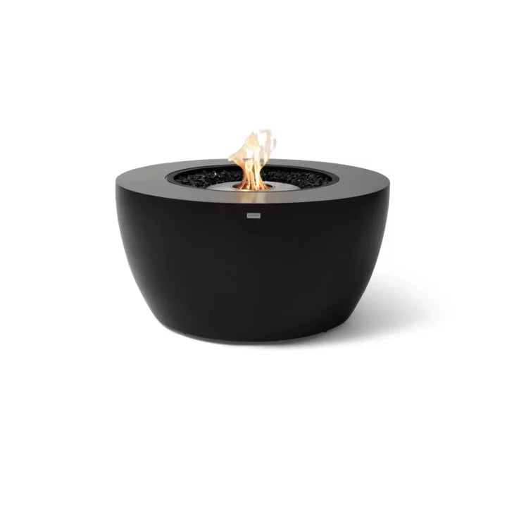 EcoSmart Fire Pod 40 graphite Fluid Concrete large fire pit bowl studio