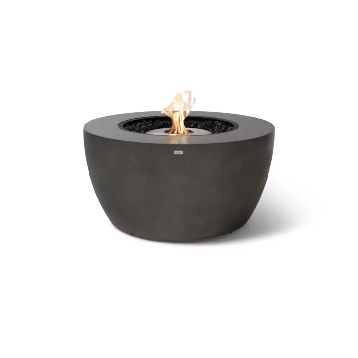 EcoSmart Fire Pod 40 natural Fluid Concrete large fire pit bowl studio shot