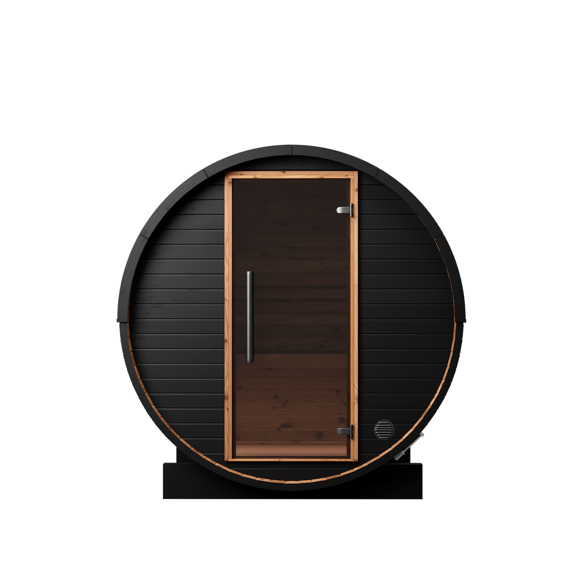 Auroom Halo Cosy 120 — Brushed Black, front