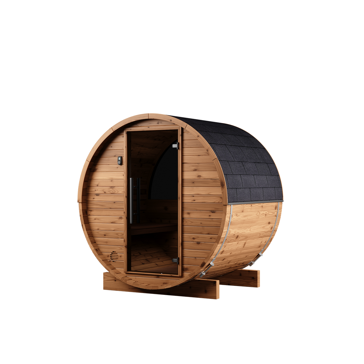 Auroom Halo Cosy 150 — Natural Wood, front