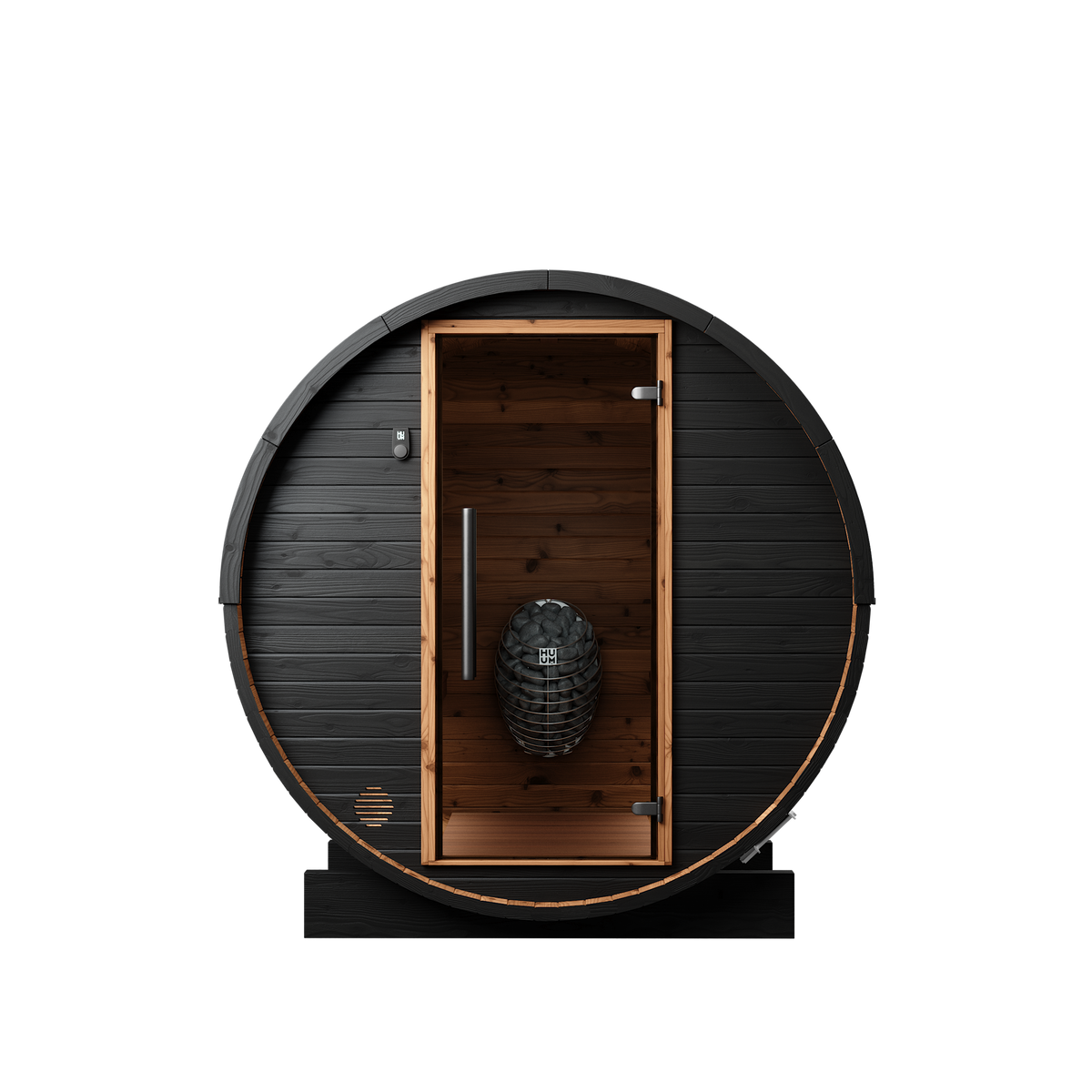 Auroom Halo Cosy 180 — Brushed Black, front