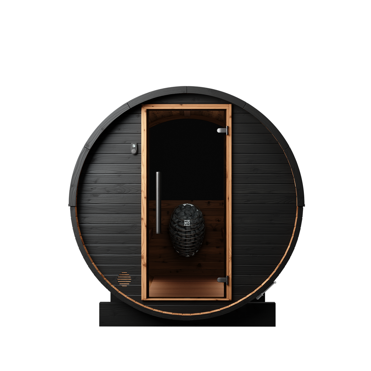 Auroom Halo Cosy 225 — Brushed Black, front