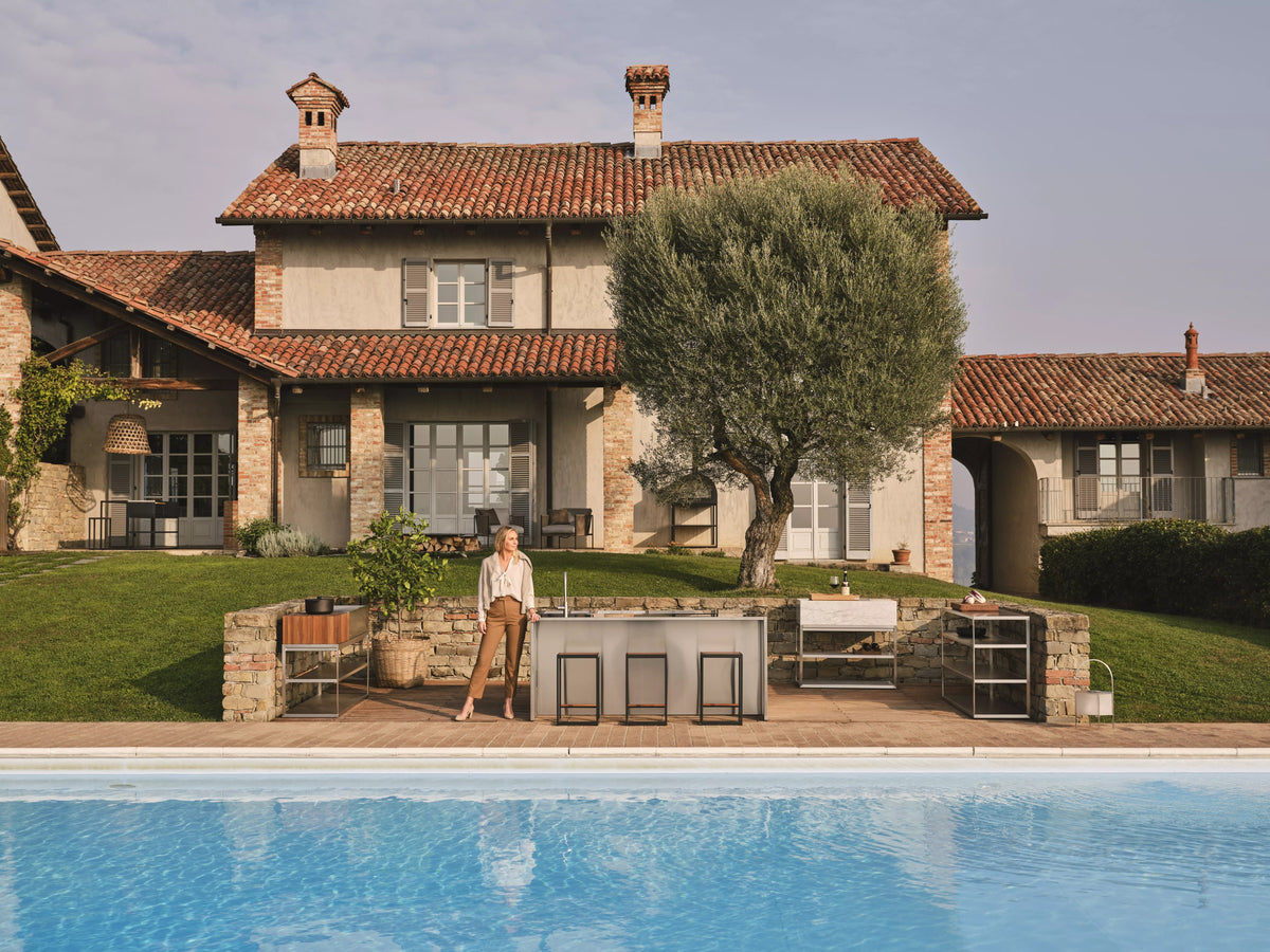 Röshults outdoor kitchen, Piedmont villa